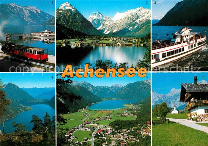Achensee Achenseebahn Pertisau Alpen Dampfer Maurach