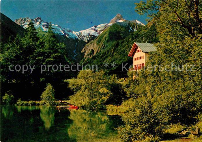Oberstdorf Haus am Cristlessee mit Kratzer und Trettach Allgaeuer Alpen