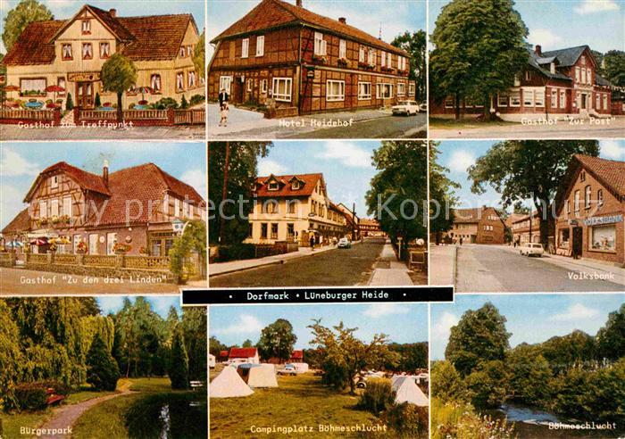 Dorfmark Gasthof Hotel Volksbank Buergerpark Campingplatz Boehmeschlucht Luenebu