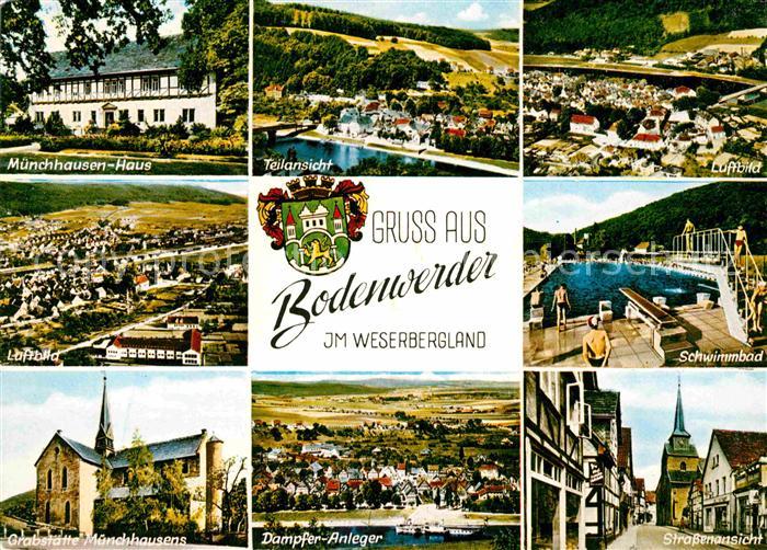 Bodenwerder Muenchhausen Haus Grabstaette Dampferanleger Strasse Schwimmbad Luft