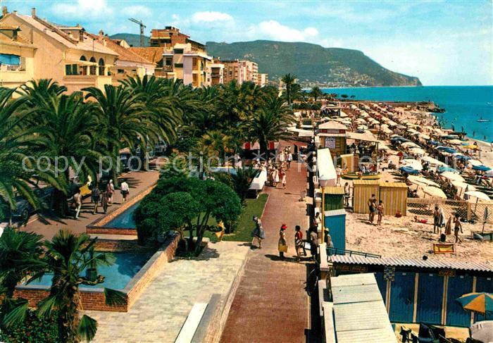 Pietra Ligure Spiaggia e passeggiata Riviera delle Palme Strand Promenade