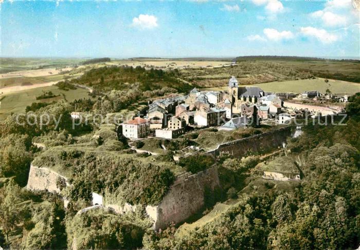 Montmedy La Ville Haute et les Remparts vue aerienne