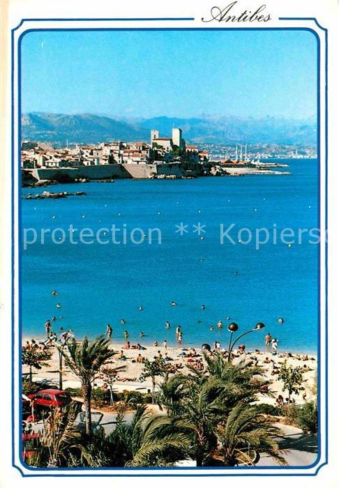 Antibes Alpes Maritimes Panorama Plage Cote d Azur