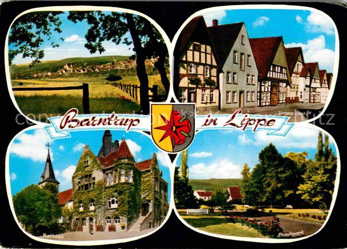 Barntrup Landschaftspanorama Untere Strasse Rathaus Stadtpark