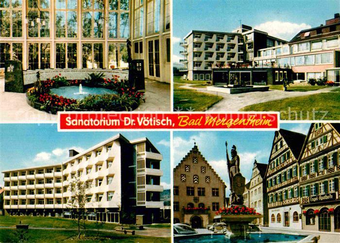 Bad Mergentheim Sanatorium Dr Voetisch Brunnen Altstadt Fachwerkhaeuser