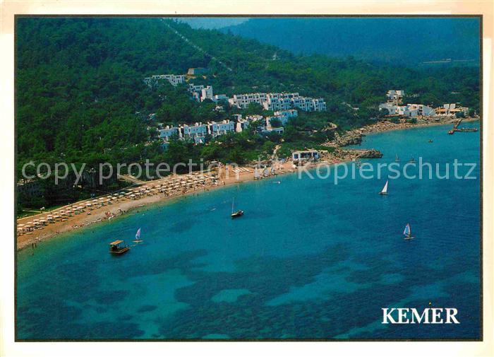 Kemer Tuerkei Turkey Hotels Strand Kueste Fliegeraufnahme