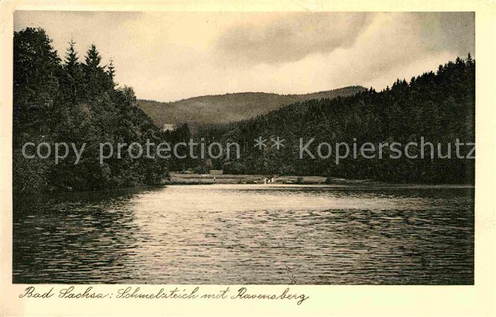 Bad Sachsa Harz Schmelzteich mit Ravensberg