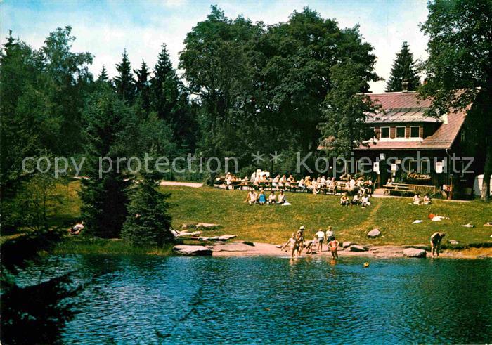 Bischofsgruen Waldhaus Karches Naturstrandbad