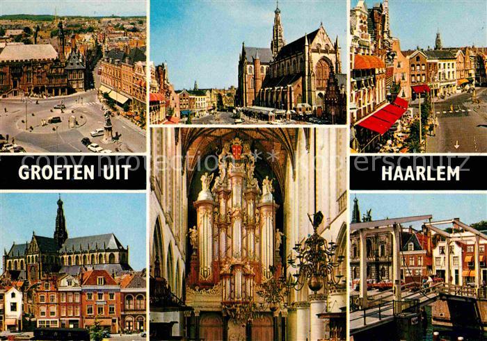 Haarlem Markt Kirchen Inneres Ziehbruecke