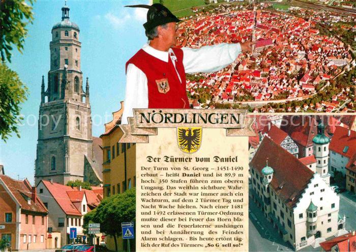 Noerdlingen Daniel Turm Fliegeraufnahme Der Tuermer