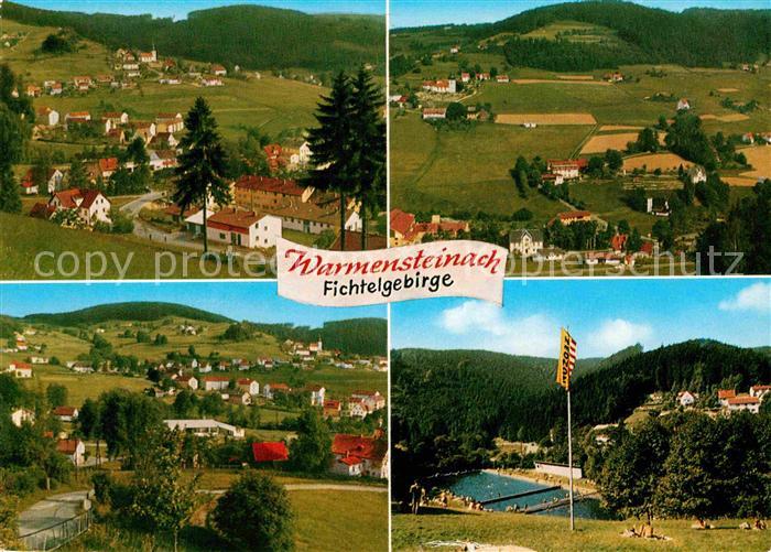 Warmensteinach Panorama Teilansichten Schwimmbad