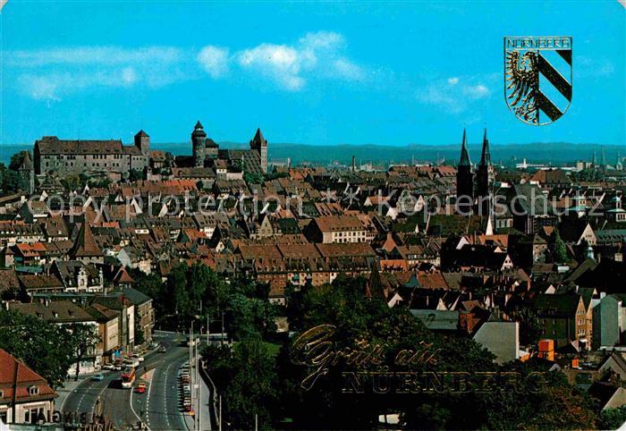 NueRNBERG  CITY Altstadt mit Burg und St Sebalduskirche