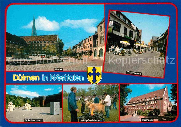 Duelmen Markt Tibergasse Schulzentrum Wildpferdefang Rathaus