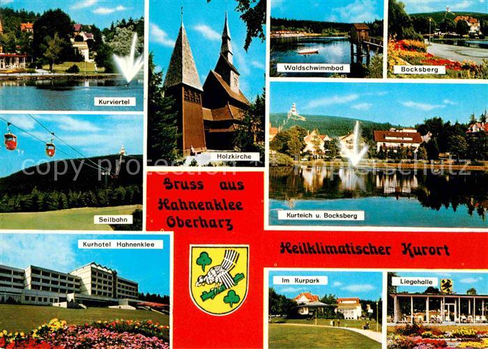 Hahnenklee-Bockswiese Harz Kurviertel Holzkirche Waldschwimmbad Seilbahn Kurteic