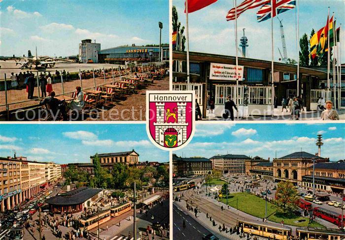 HANNOVER  CITY Flugplatz Messe Eingang Bahnhof