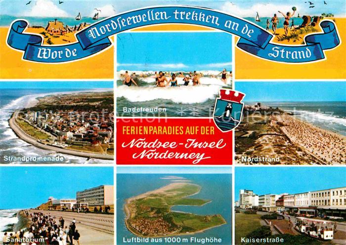 Norderney Nordseebad Strandpromenade Badespass Nordstrand Sanatorium Fliegeraufn
