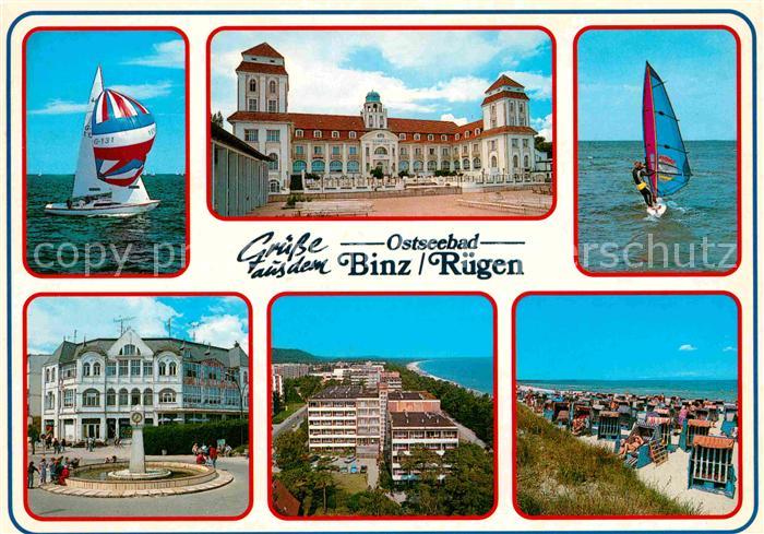 Binz Ruegen Segelboote Strandhotels Strand