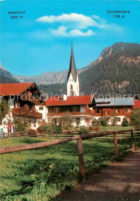 Oberstdorf mit Nebelhorn und Schattenberg