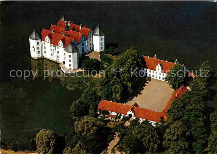 Gluecksburg Ostseebad Fliegeraufnahme Schloss Flensburger Foerde