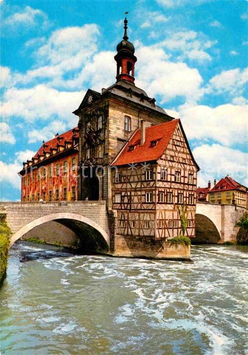 Bamberg Altes Rathaus in der Regnitz