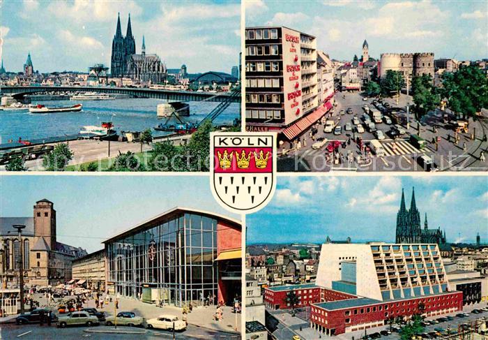 Koeln Rhein Dom Marktplatz Bahnhof Terrassenhaus