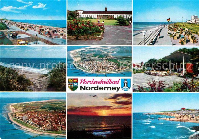 Norderney Nordseebad Strand Kurhaus Promenade Fliegeraufnahme Sonnenuntergang