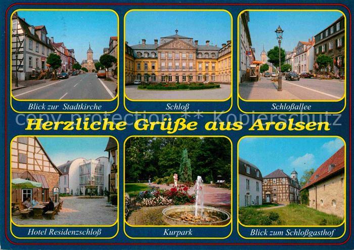 Bad Arolsen Stadtkirche Schloss Schlossallee Hotel Residenzschloss Kurpark Schlo