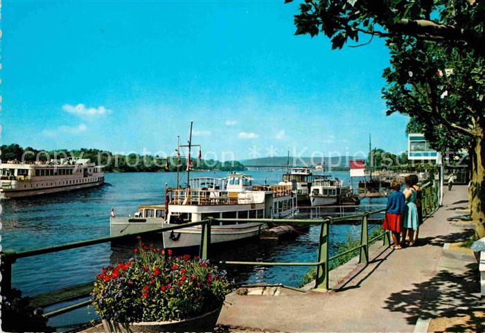 Biebrich Wiesbaden Bootsanlegeplatz am Rheinufer