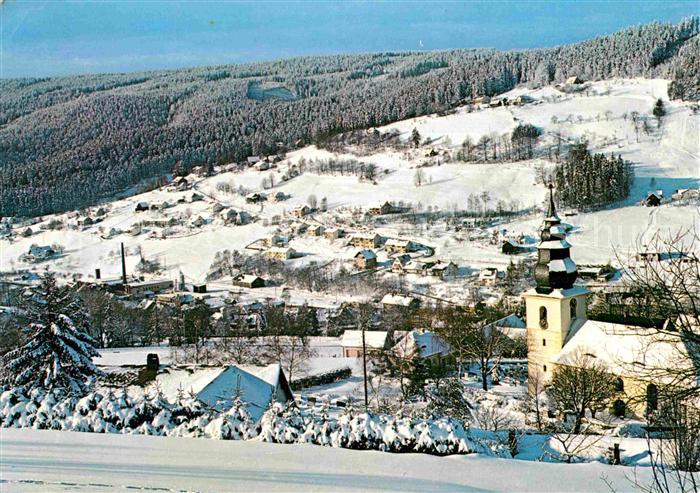 Warmensteinach Teilansicht mit Kirche
