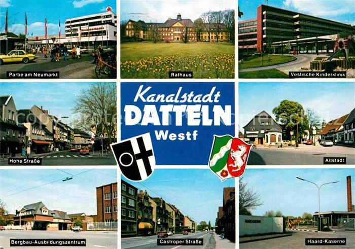 Datteln Am Neumarkt Rathaus Vestische Kinderklinik Hohe Strasse Altstadt Bergbau