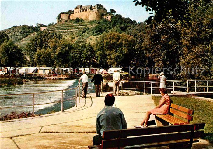 Bad Muenster Stein Ebernburg Blick auf die Ebernburg