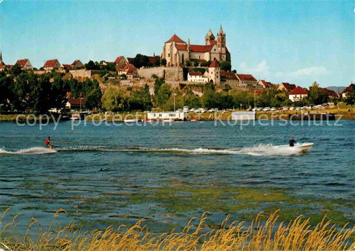 Breisach Rhein Rheinpartie mit Muenster