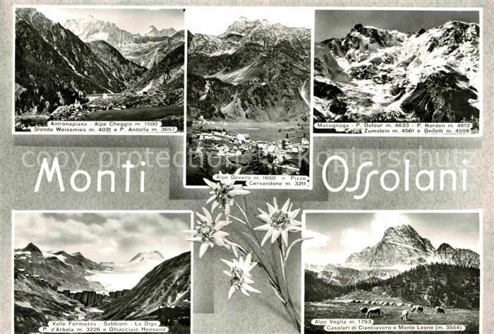 Verbania Antronapiana Alpe Devero Macugnaga Valle Formazza Alpe Veglia