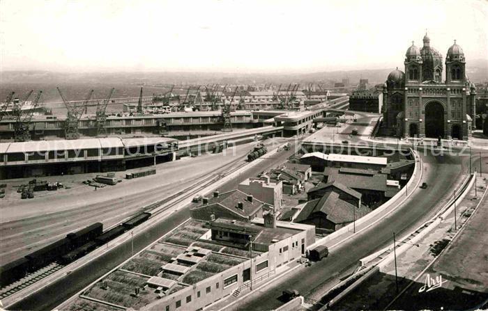 Marseille Bouches-du-Rhone Cathedrale et Bassin de la Joliette