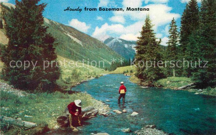 Montana US-State Howdy from Bozeman Trout Fishing