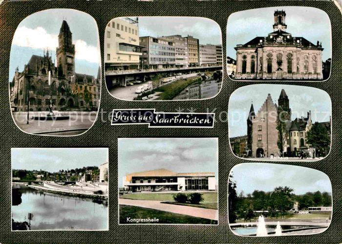 SAARBRueCKEN Saarland Kongresshalle Rathaus