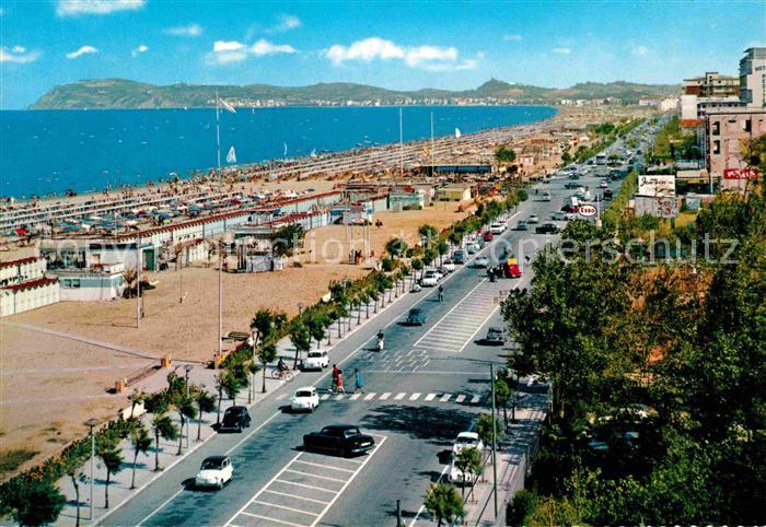 Riccione Strand und Promenade