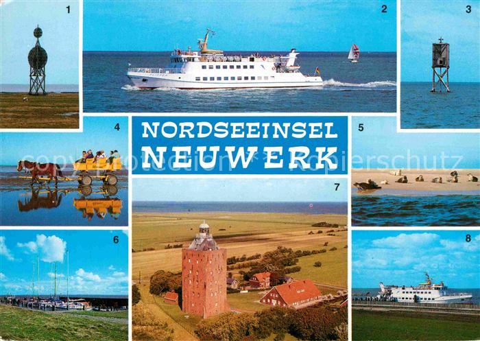 Neuwerk Cuxhaven Nordseebad Ostbake Nordbake Wattwagen Seehundsbank Leuchtturm