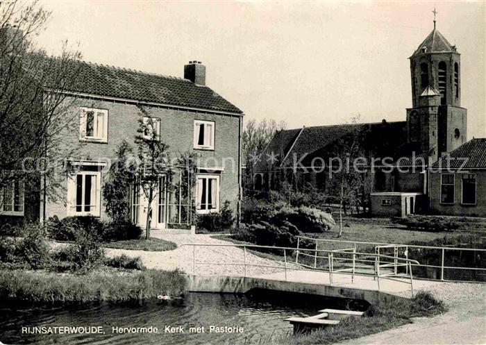 Rijnsaterwoude Hervormde Kerk met Pastorie