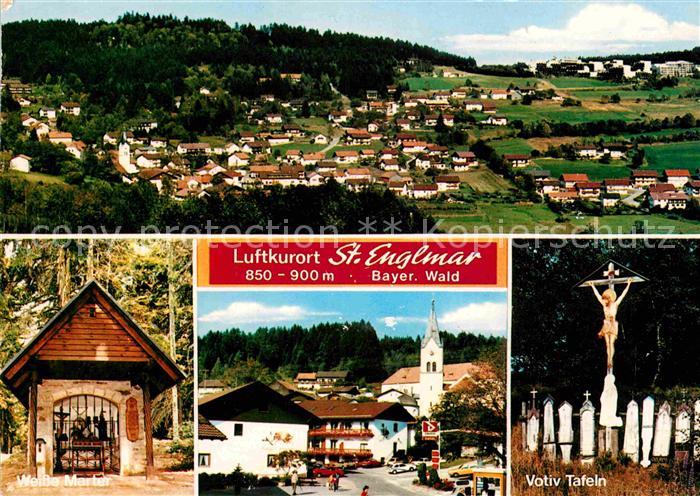 St Englmar Fliegeraufnahme Votiv-Tafeln Weisse-Marter