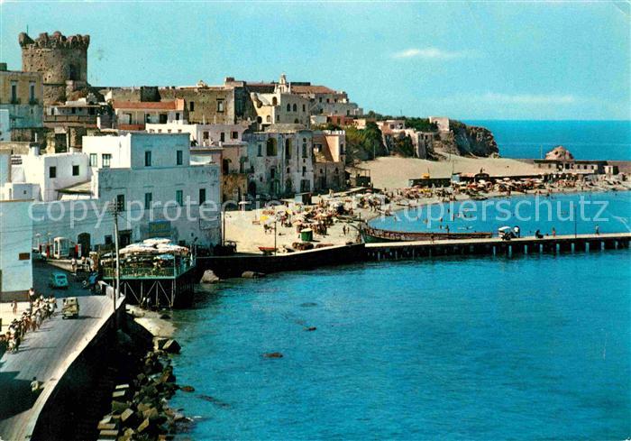 Forio d Ischia Strand mit Seebruecke