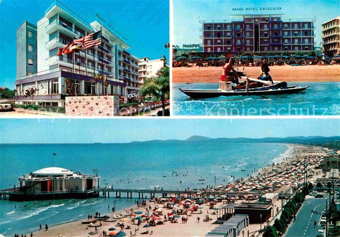 Senigallia Fliegeraufnahme Seebruecke Strand Grand Hotel Excelsior