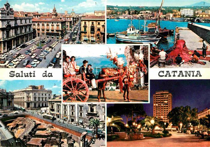 Catania Pferdekutsche Hafen Piazza Universita Villa Bellini