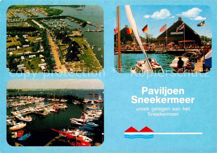 Sneek Paviljoen Sneekermeer Hafen Fliegeraufnahme