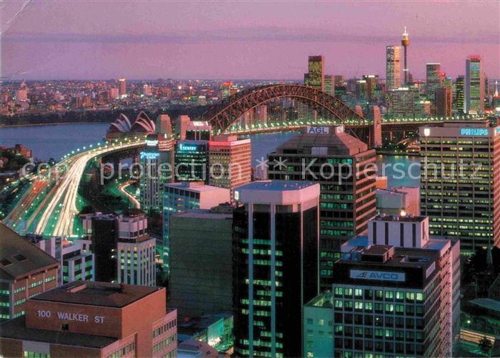 Sydney New South Wales city at dusk