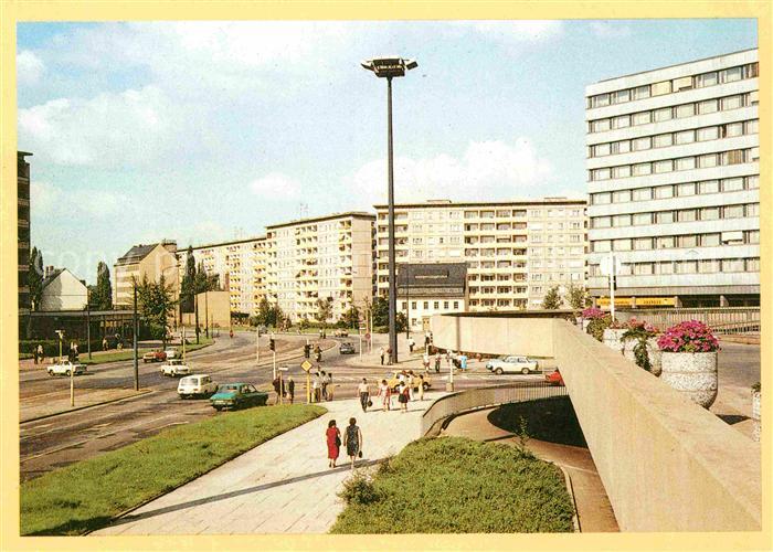 Karl-Marx-Stadt Wilhelm Pieck Strasse Neubauten Fritz-Heckert-Haus