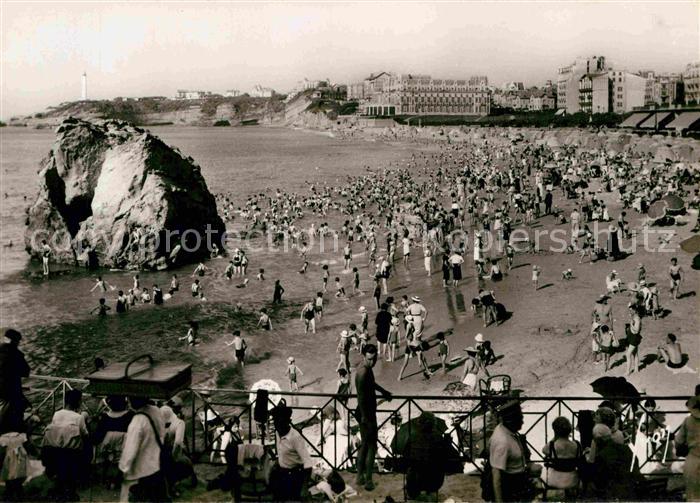 Biarritz Pyrenees Atlantiques Grande Plage et le cap St. Martin