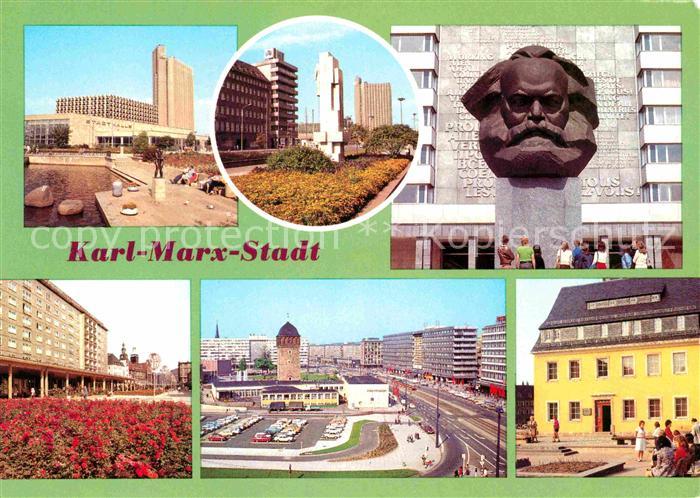 Karl-Marx-Stadt Karl-Marx-Monument Rosenhof Fritz-Heckert-Haus