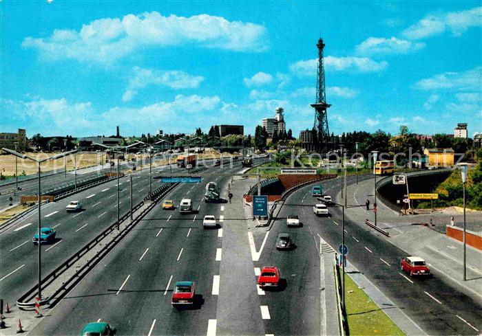 BERLIN  CITY Stadtautobahn mit Funkturm