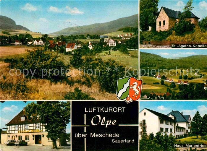 Olpe Meschede Bahnstation Freienohl Haus-Marienfried Kapelle